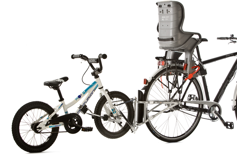 Tandem bike best sale trailer for adults